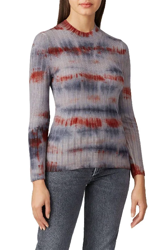 Amazing Deals Printed Fukase Sweater In Grey