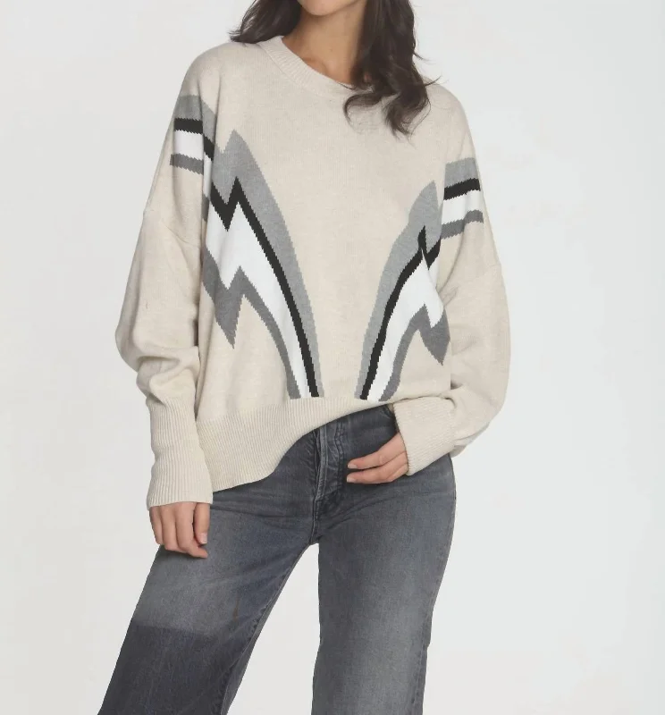 Factory Direct Sale Retro Sweatshirt In Dune Bolt Multi