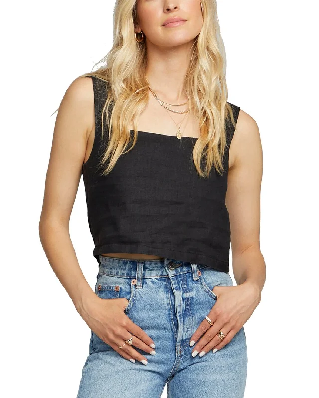 Midnight Madness Saltwater Luxe Linen-Blend Tank