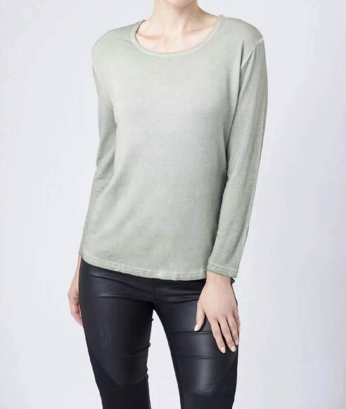 Savings Event Scoop-Neck Top In Olive