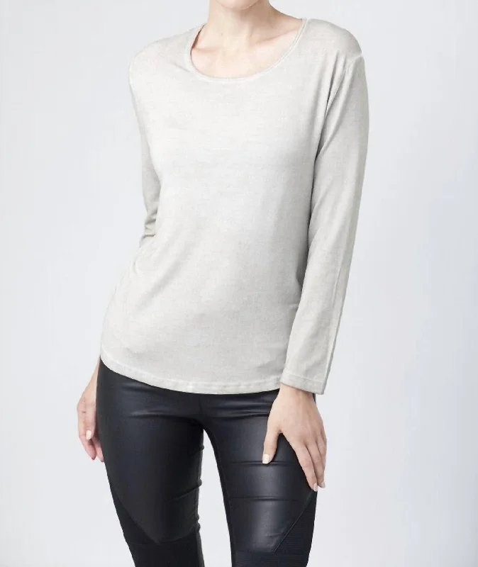 Buy Now Scoop-Neck Top In Sand