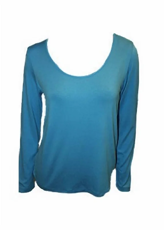 New Deals Scoop-Neck Top In Turquoise