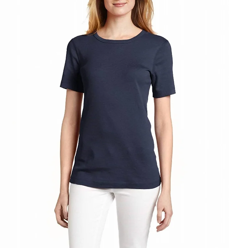Today Only Short Sleeve Crew Neck T-Shirt In Night Iris