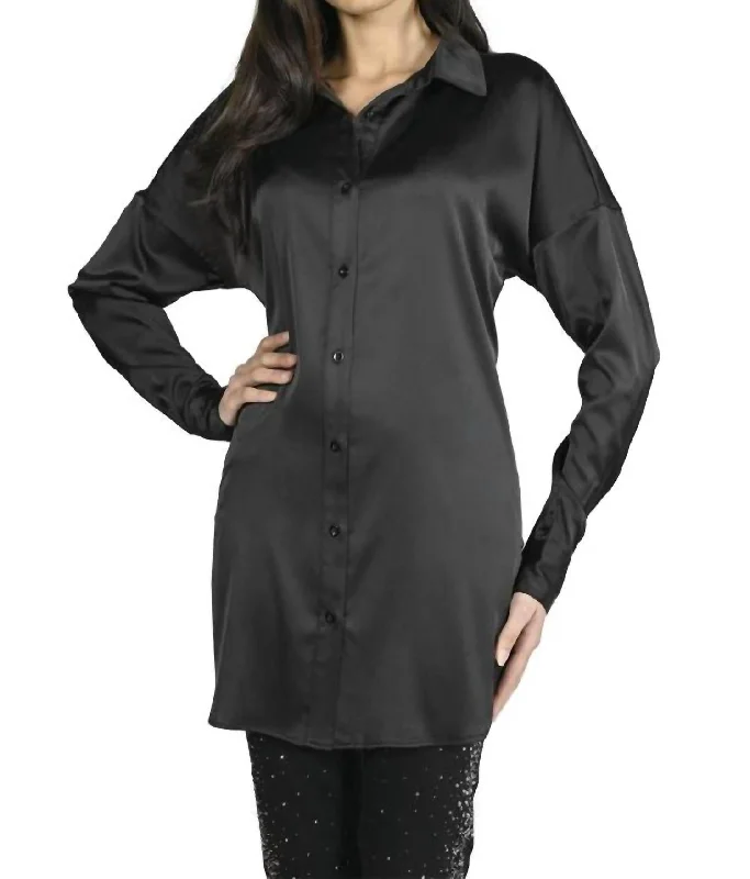 Act Now Silk Blouse In Black