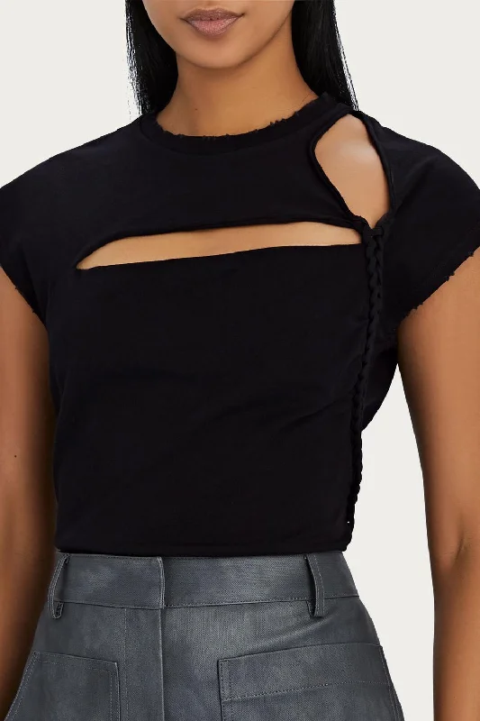 Price Drop Alert Slash Bodysuit In Black