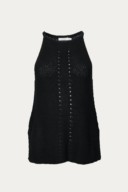 Sale Event Sleeveless Knit Top In Black