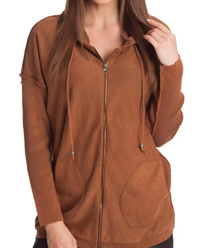 Mega Deal Stonewash Hoodie In Mocha