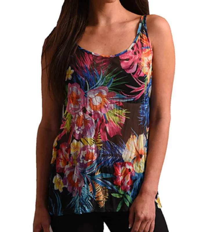 Deal Mania Tropical Paradise Tank In Multi