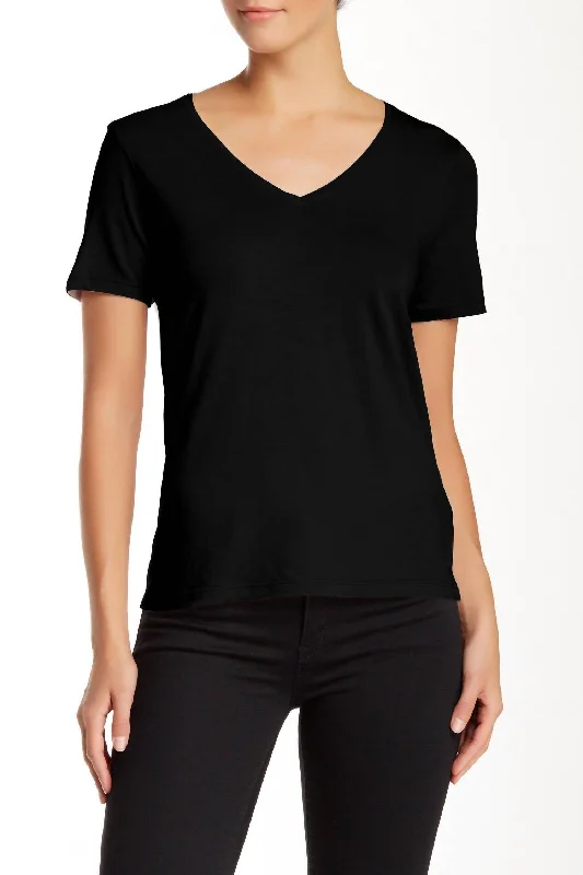 Unbeatable Prices V-Neck Tee In Black