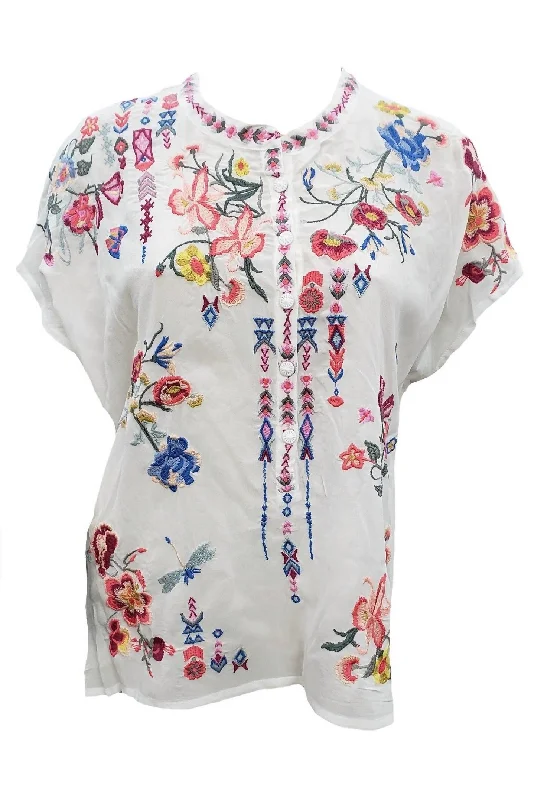 Time-Limited Offer Women's Gardenia Blouse In White