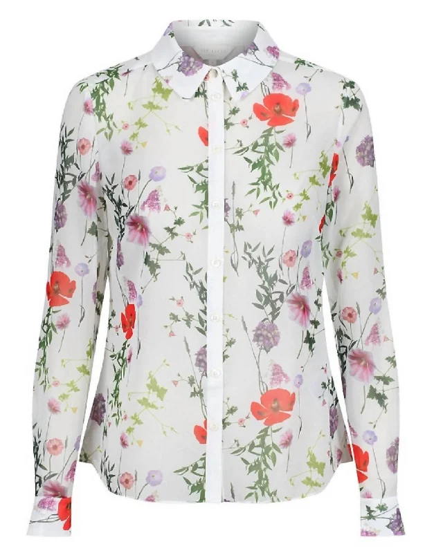 Value Deals Women's Hedgerow Shivany Sheer Floral Shirt In Multi
