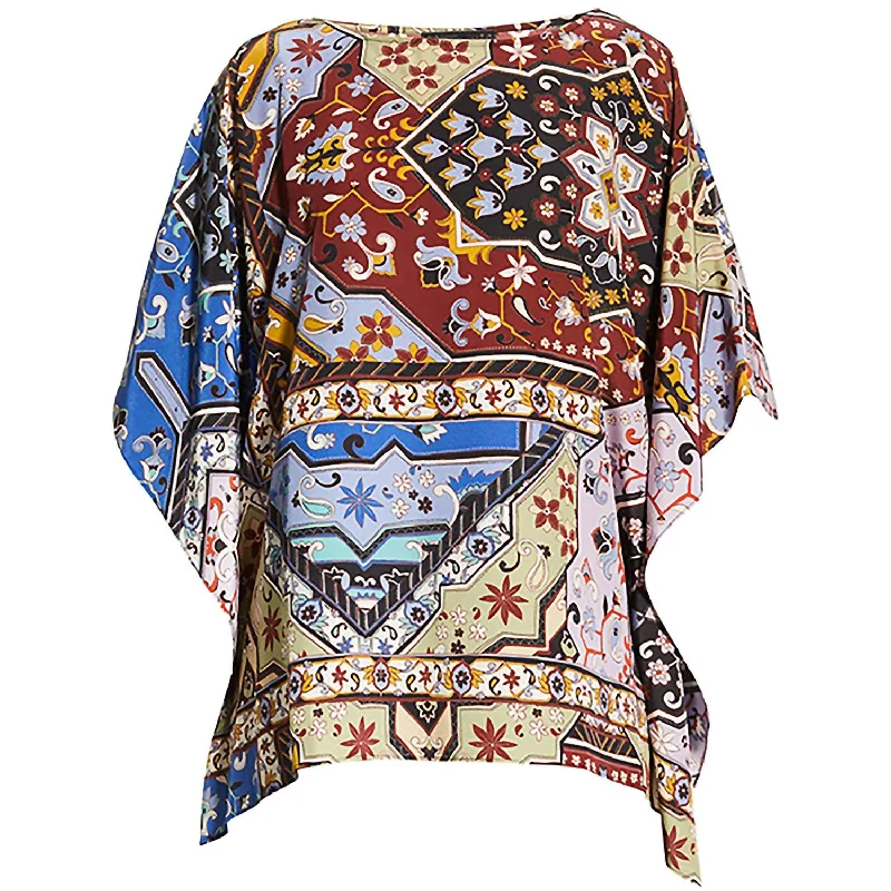 Midnight Madness Women's Miklos Silk Easy Top In Multi