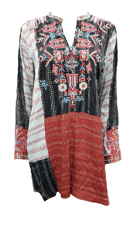Lowest Prices Women's Patchwork Satin Blouse In Multi