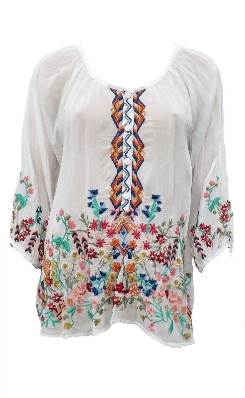 Final Sale Women's Sarah Blouse In White