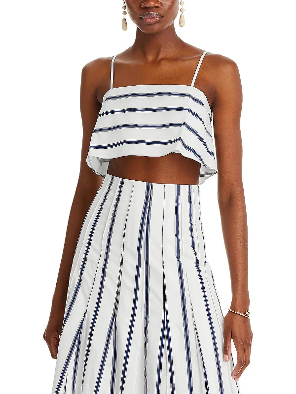 Clearance Items Womens Striped Tank Cropped