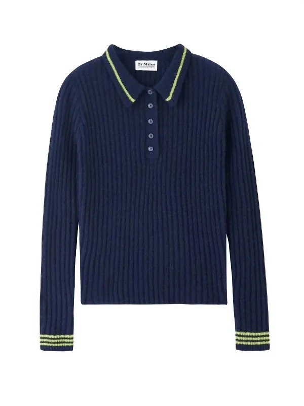 Final Markdown Women's Vivi Long Sleeve Shirt In Navy