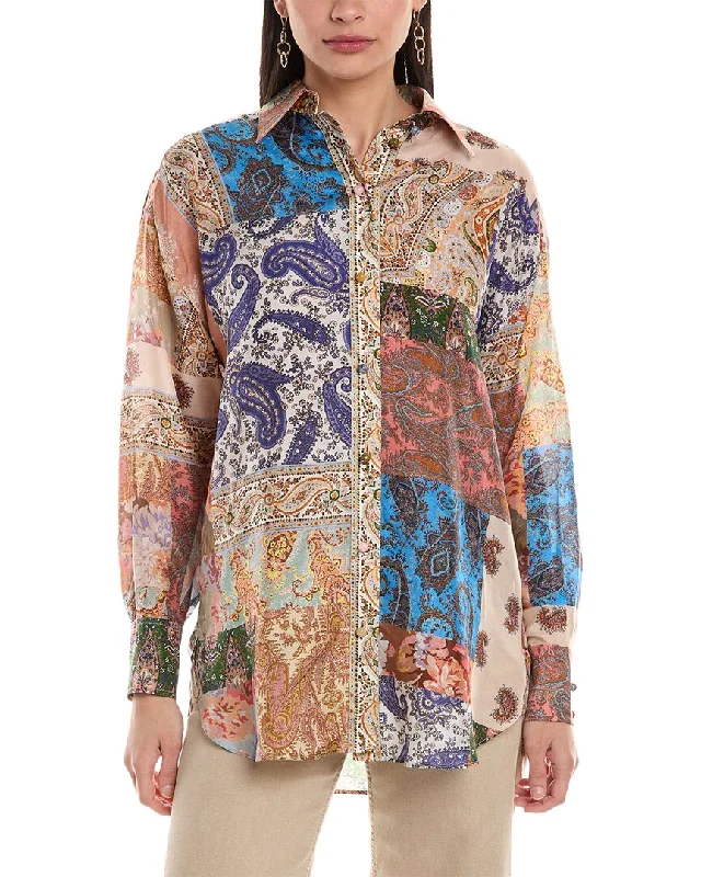Savings Event Zimmermann Devi Silk Shirt