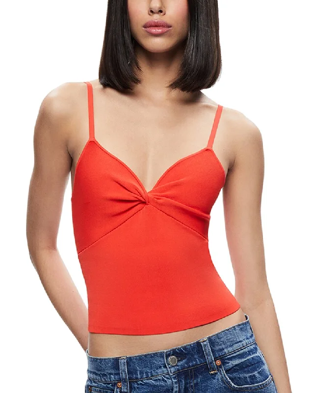 Referral Discount alice + olivia Rhona Twist Front Tank