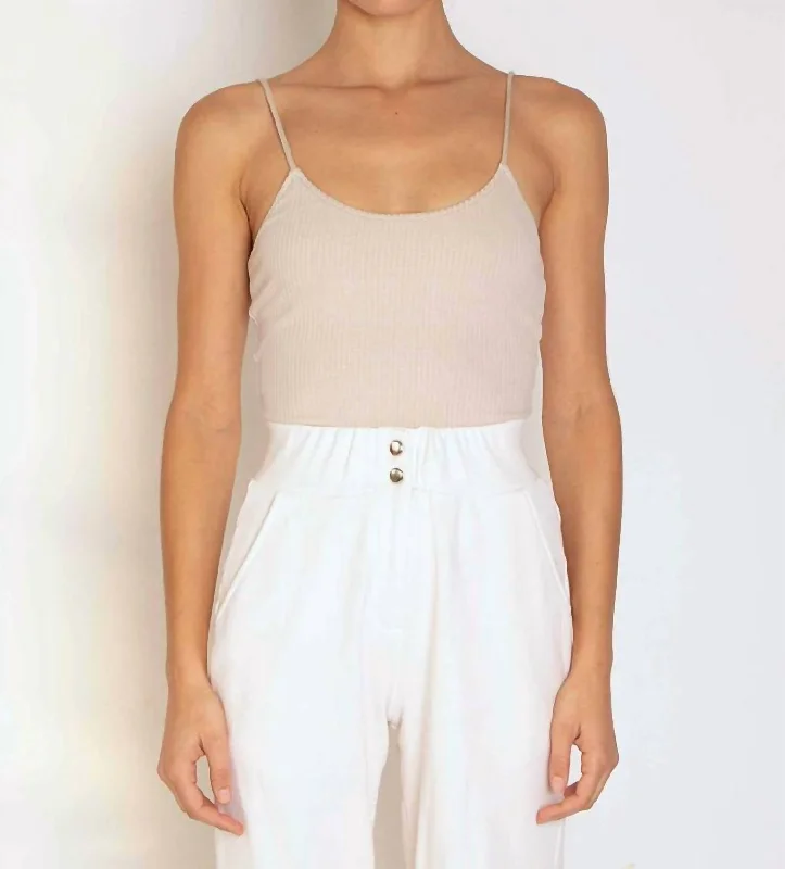 Super Savings Alloy Rib Rope Tank In Limestone