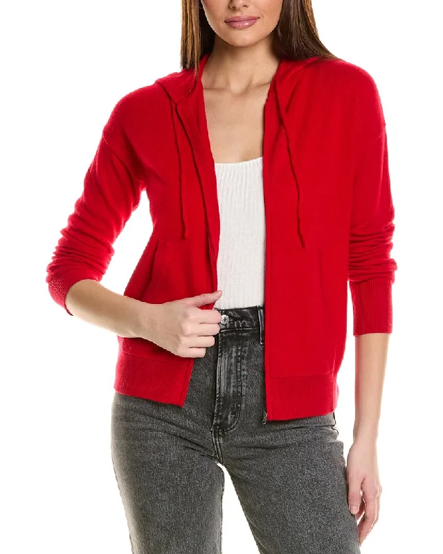 Savings Spectacular Amicale Cashmere Easy Zip Cashmere Hoodie