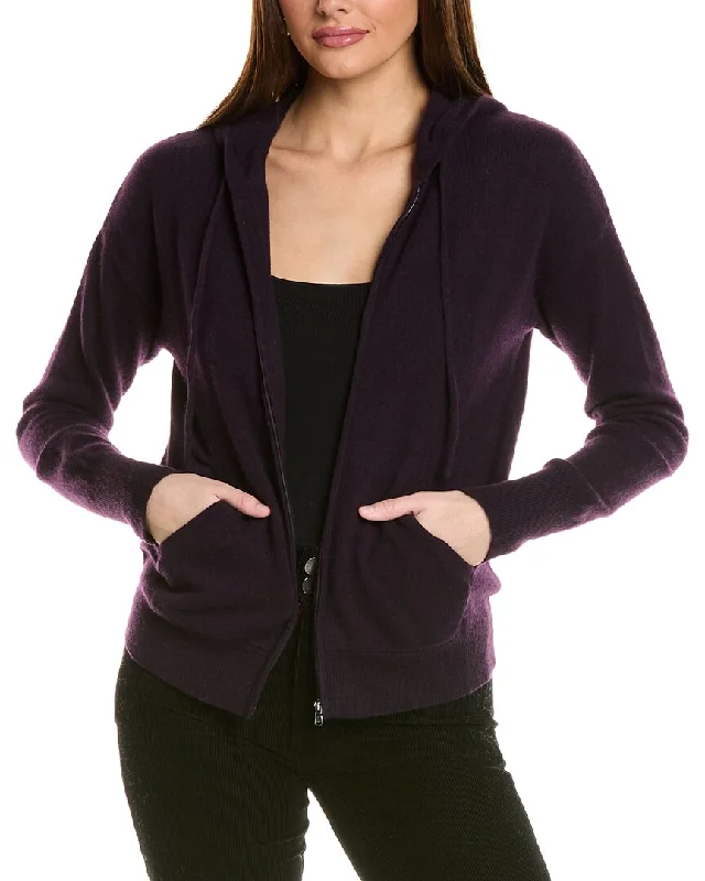 Instant Savings Amicale Cashmere Easy Zip Cashmere Hoodie