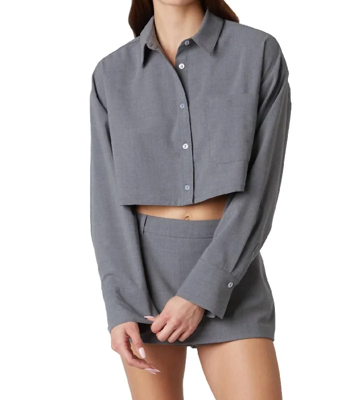 Can't Miss Austin Shirt In Charcoal