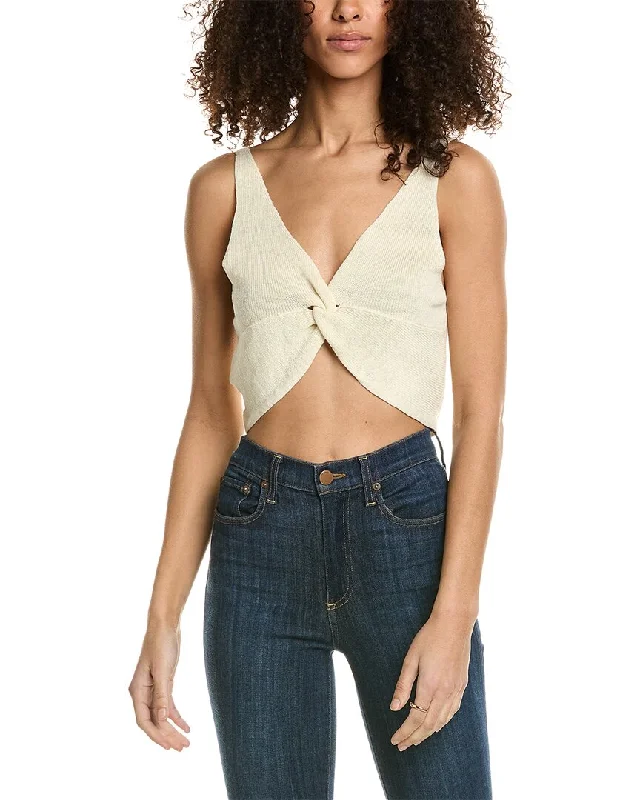 Huge Discounts ba&sh Knit Linen-Blend Top