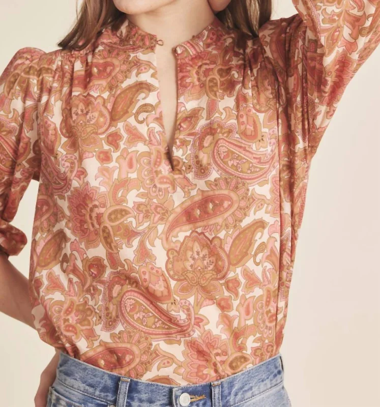 Stock Up and Save Bailey Blouse In Autumn Paisley