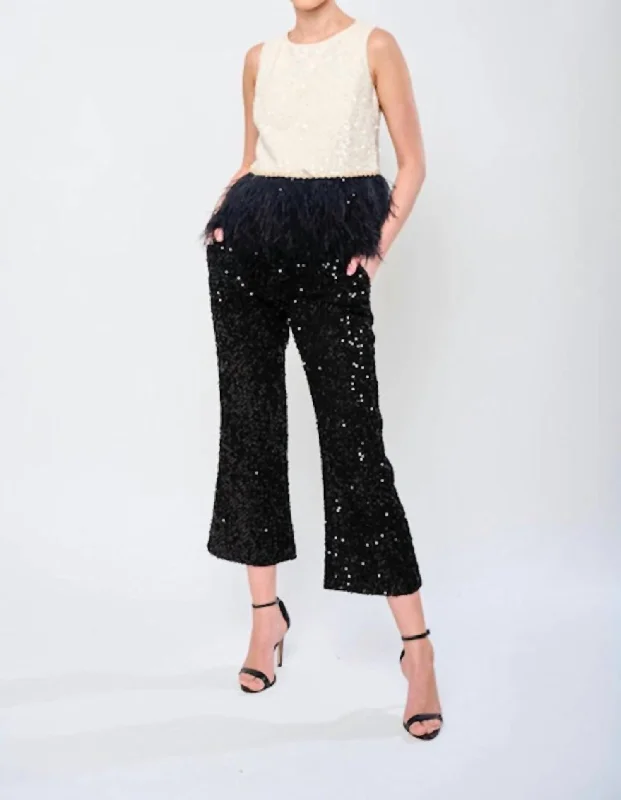 Online Only Bello Top In Cream/black