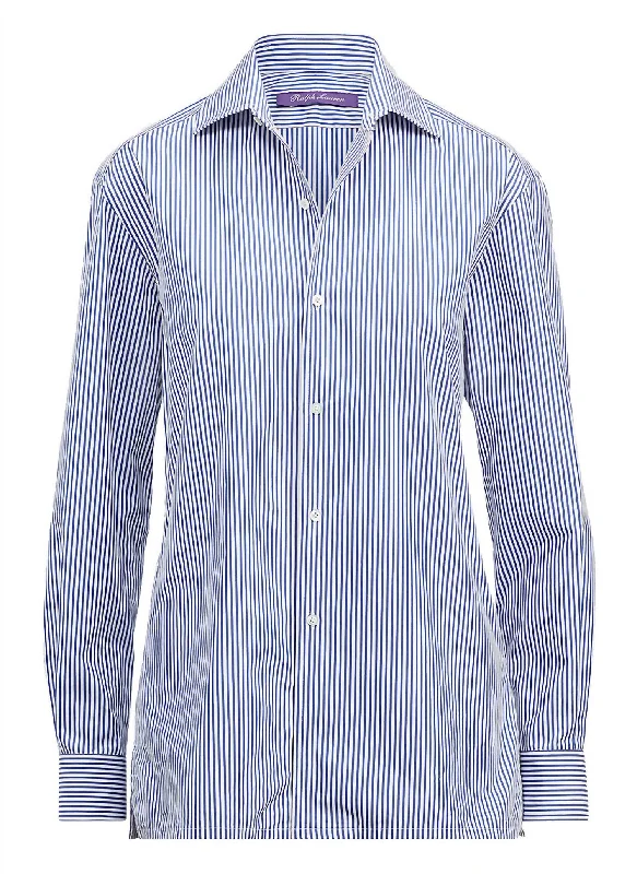 Price Drop Bengal Stripe Shirt In Blue