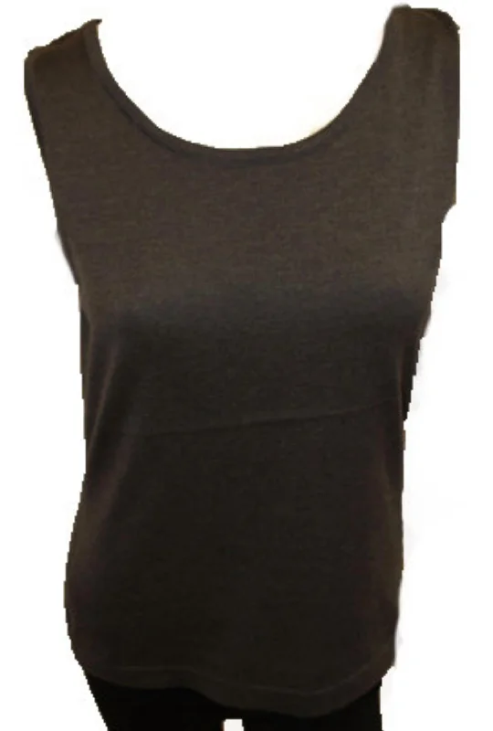 Low Prices Bra Friendly Tank Top In Gray