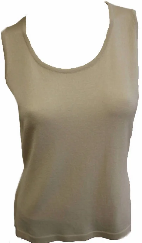 Massive Deals Bra-Friendly Tank Top In Sand