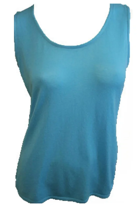 New Deals Bra-Friendly Tank Top In Turquoise