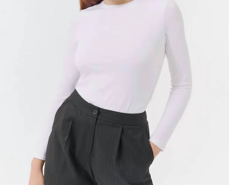 Grand Opening Sale Bracelet Sleeve Top In White