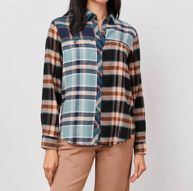 Members Only Brando Shirt In Heathrow Mixed Plaid