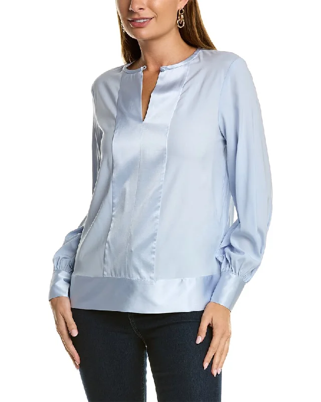 Value Deals Brooks Brothers Silk-Blend Blouse