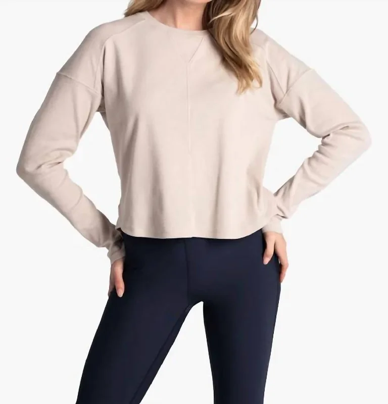 Exclusive Deal Classic Crew Top In Abalone