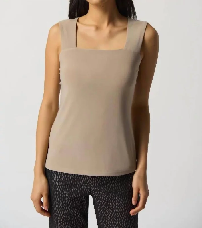 Today’s Special Classic Square Neck Cami In Latte