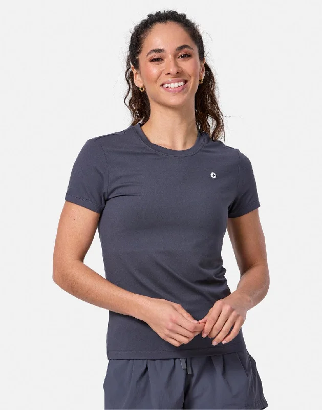 Referral Discount Coffee Slim Fit Tee in Orbit