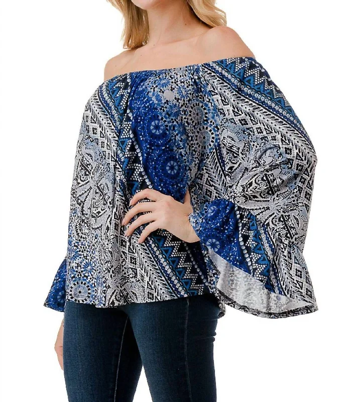 Get It Before It’s Gone Convertible Top In Multi Blue