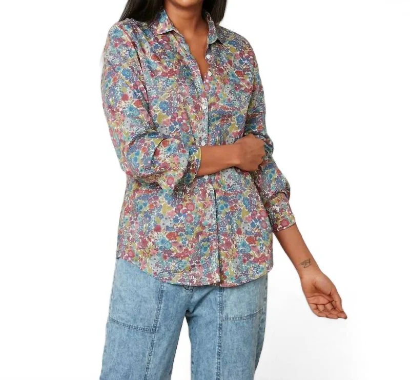 Incredible Offers Corazon Woven Shirt In Violet & Blue
