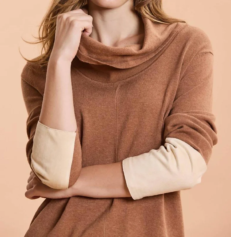 Bonus Savings Cotton Cashmere Everyday Tunic In Camel