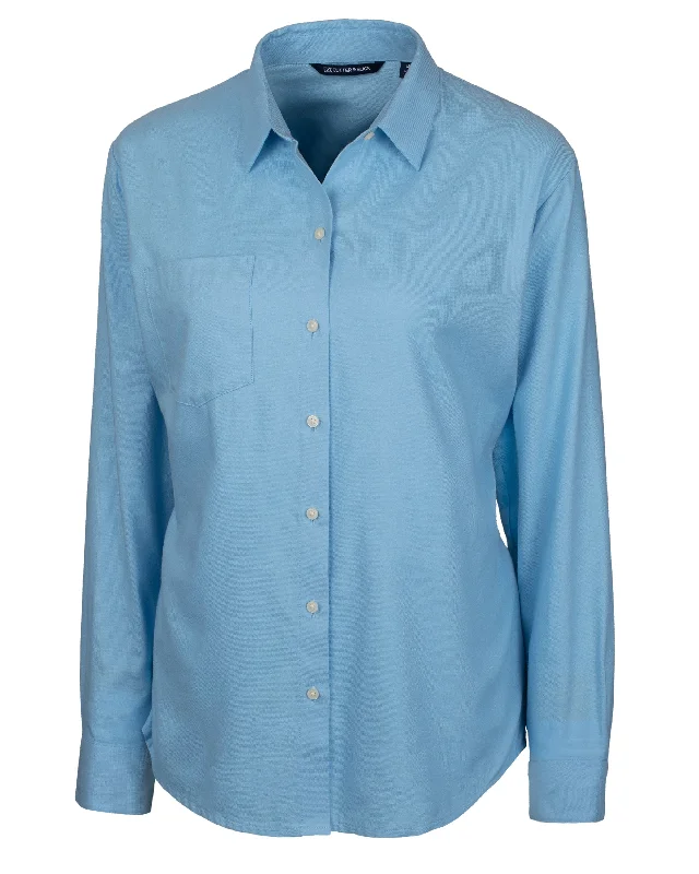 Instant Discount Cutter & Buck Ladies' Windward Twill Long Sleeve Shirt