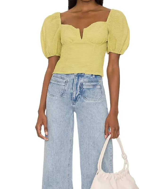 Weekend Flash Sale Daydreamer Crop Top In Green