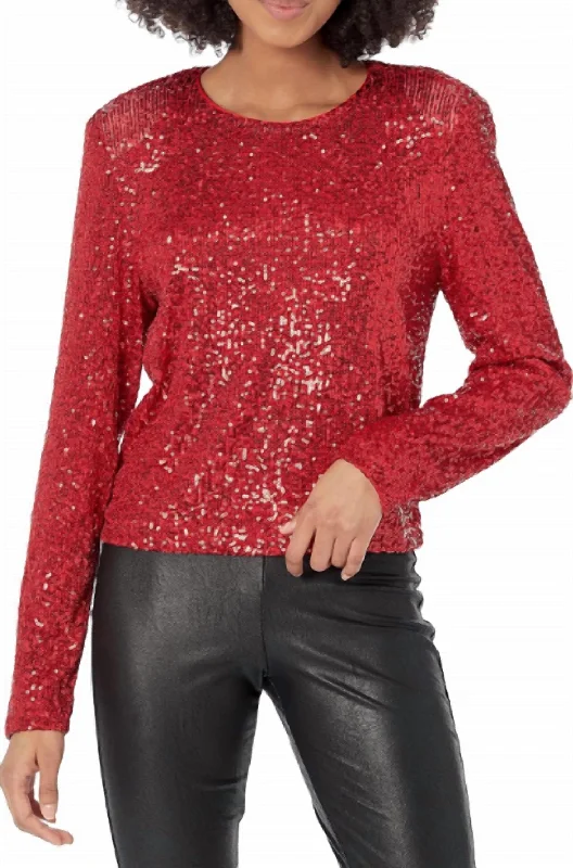Final Clearance Demi Top In Red