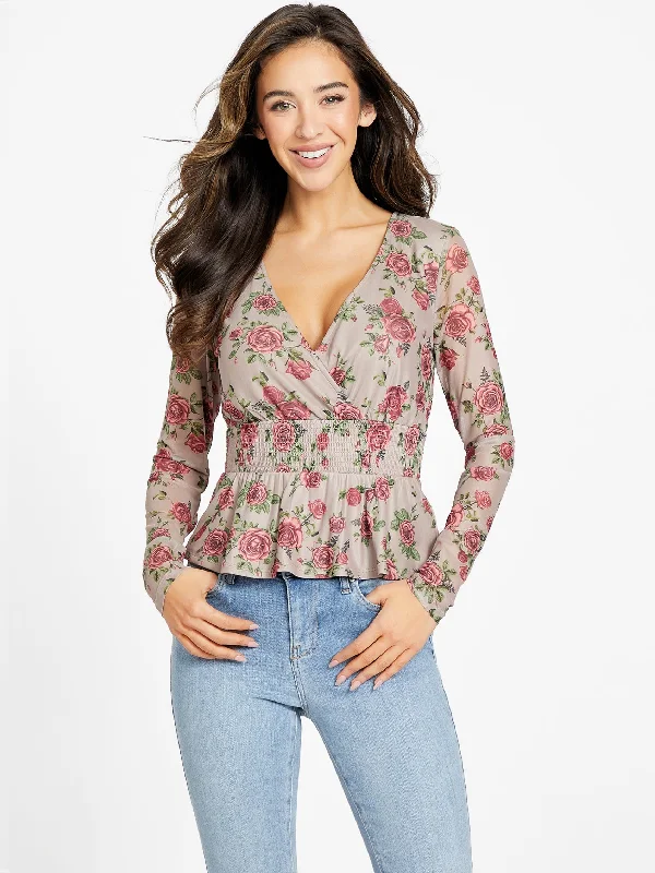 Price Fest Diamante Semi-Sheer Top