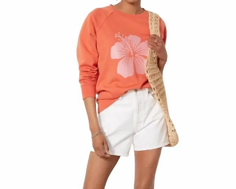 Limited Time Offer Evereve Sweatshirt In Hibiscus Orange
