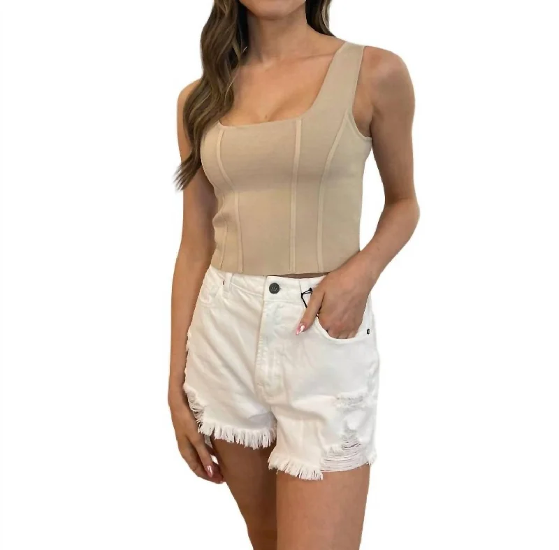 Year-End Clearance Exposed Seam Tank Top