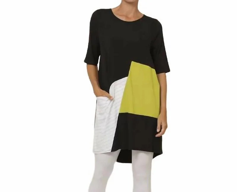 Fantastic Offers Fallon Tunic In Black Lime