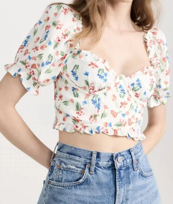 Get It Before It’s Gone Feronia Top In Red Multi Floral